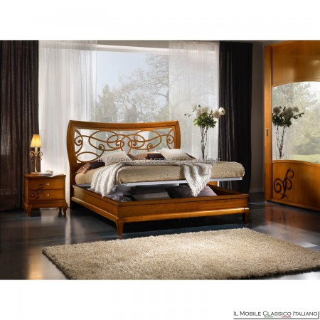 Shaped bed with grid art. 4111 / CN / 180