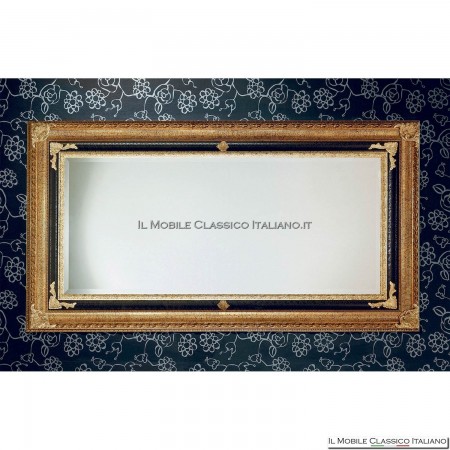 Large rectangular baroque mirror