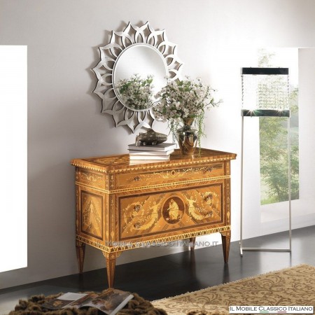 Cajonera con incrustaciones