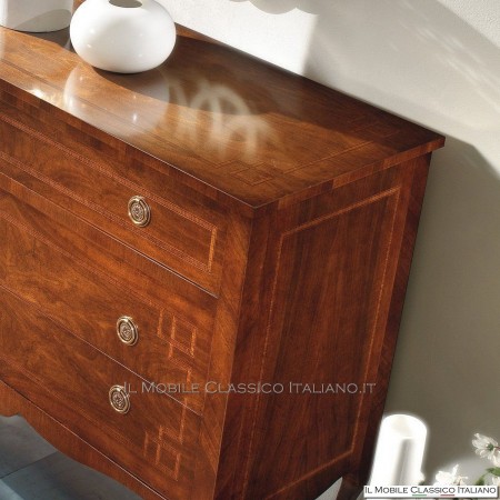 Cassettone inlaid in classic walnut - Il Mobile Classico