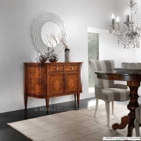 Credenzina sagomata in Radica