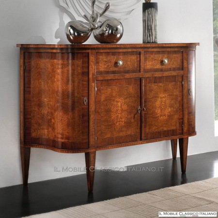 Credenzina sagomata in Radica