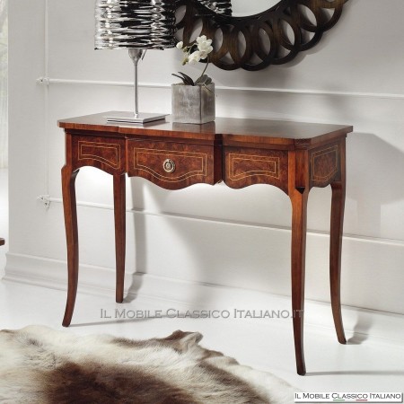 Mesa consola de brezo