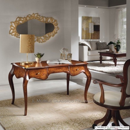 Escritorio '700 en raíz de fresno con taracea cod. 616F