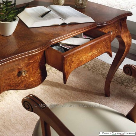 Escritorio '700 en raíz de fresno con taracea cod. 616F