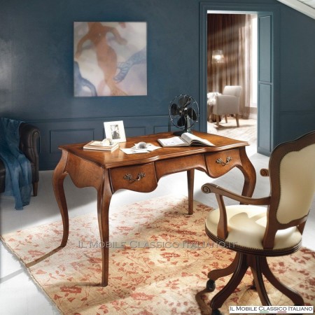 Scrivania '700 in radica di Frassino cod. 616