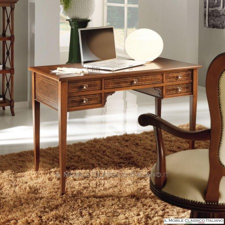 Escritorio con 5 cajones en brezo cod. 528