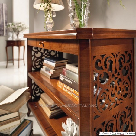 Etagere con tallas de madera de nogal - Il Mobile Classico