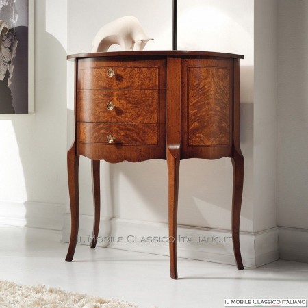 Classic shaped coffee table with 3 drawers cod. 572