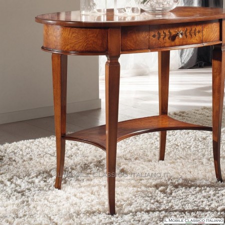 Table basse ovale classique