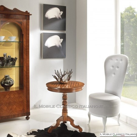 Round coffee table with rhombuses cod. 531