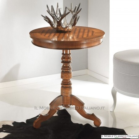 Round coffee table with rhombuses cod. 531