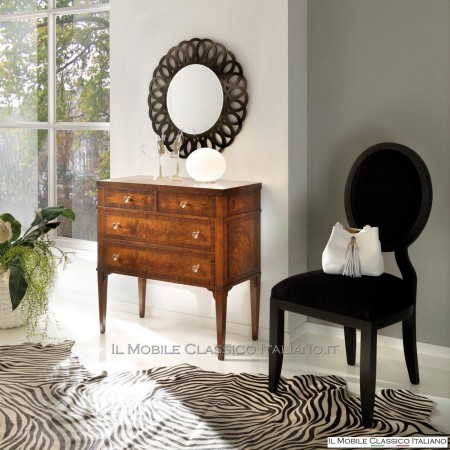 Miroir rond perforé avec miroir biseauté cod. S100P