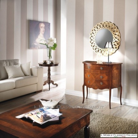 Round perforated mirror with beveled mirror cod. S100P