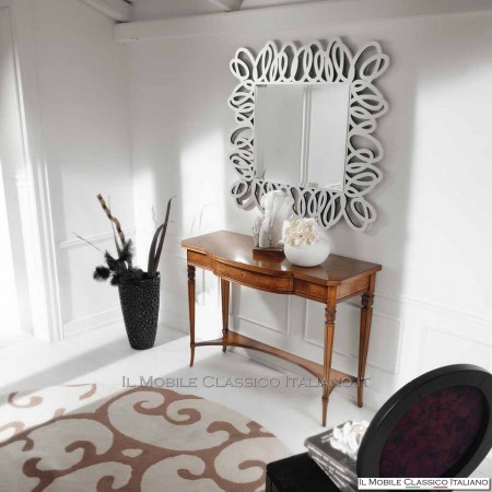 Specchiera argento moderna intagliat