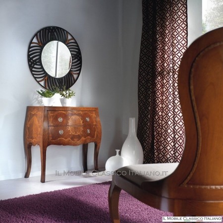 Espejo redondo perforado con espejo biselado cod. S106P