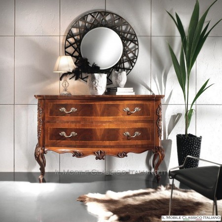 Espejo artesanal redondo moderno