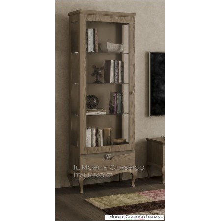 Vitrine en frêne brossé