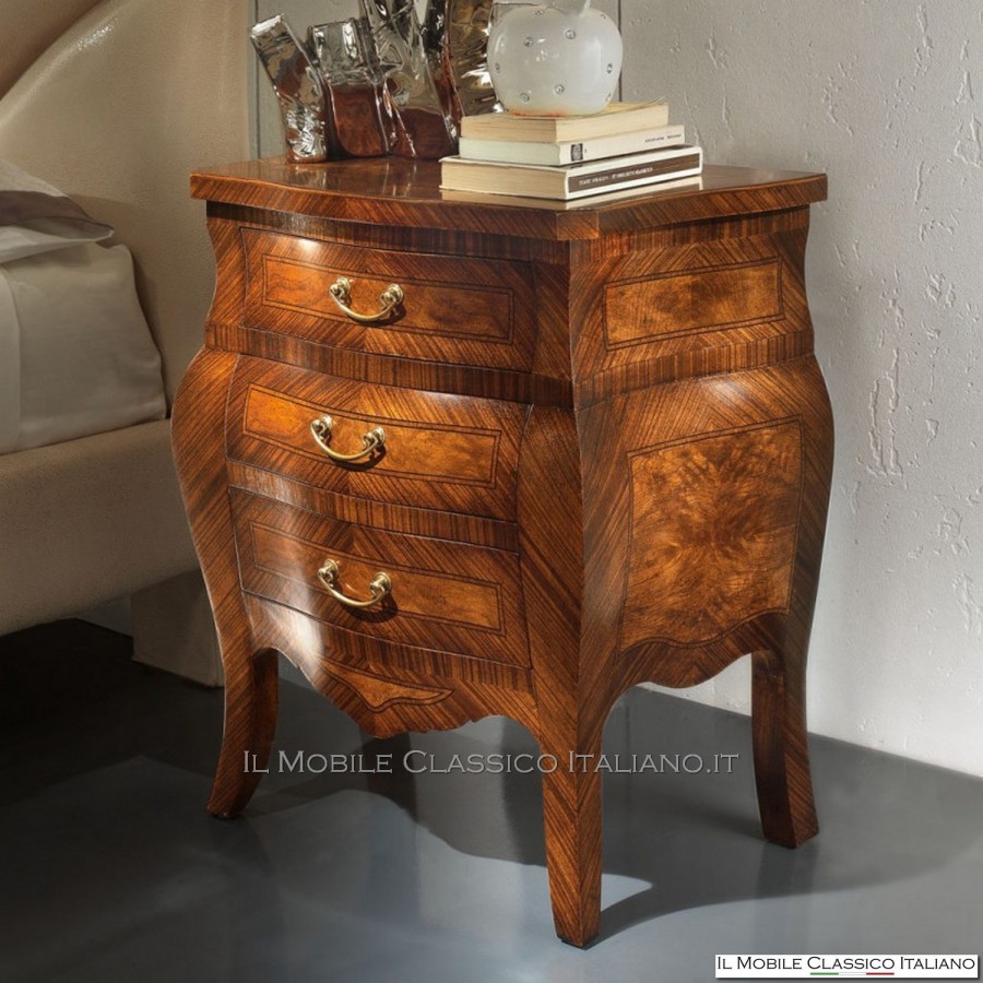 Rounded bedside tables in ash briar