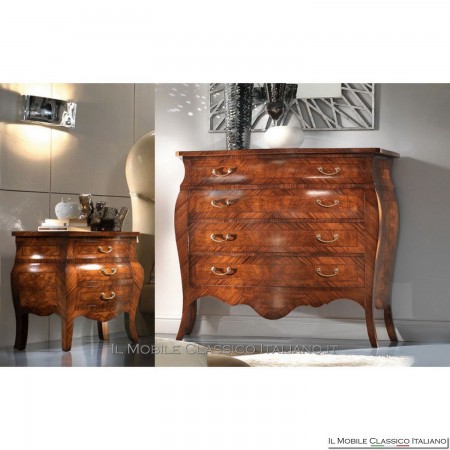 Shaped briar bedside tables