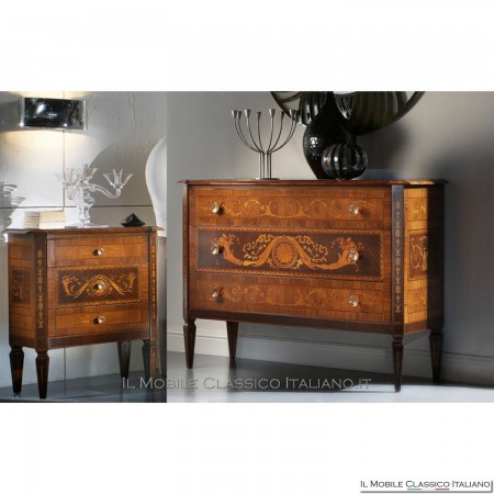 tables de chevet en bois style classique Maggiolini - Il Mobile Classico