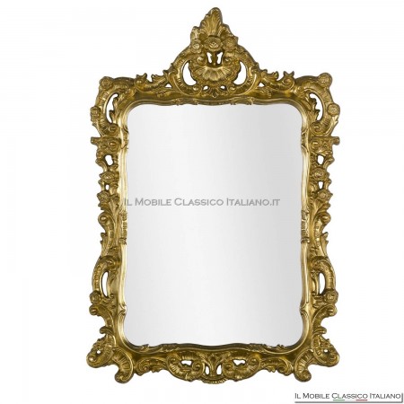 Barockspiegel aus Blattgold