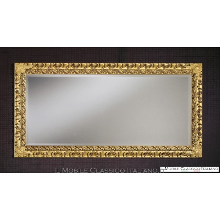 Miroir baroque rectangulaire avec cadre sculpté cod. 1160