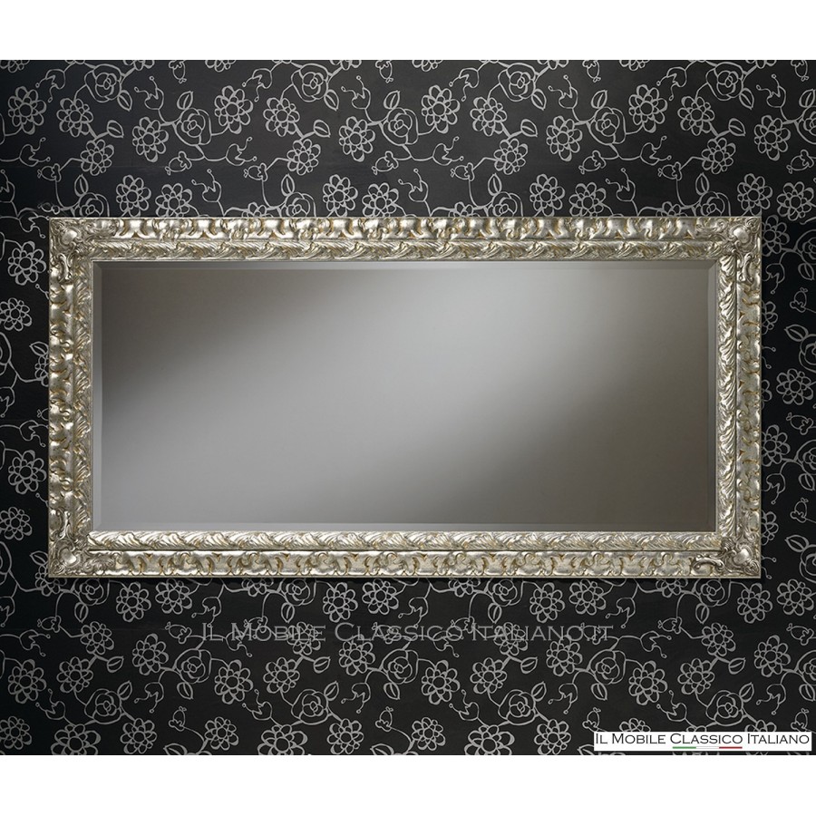 Rectangular baroque mirror with carved frame cod. 1161