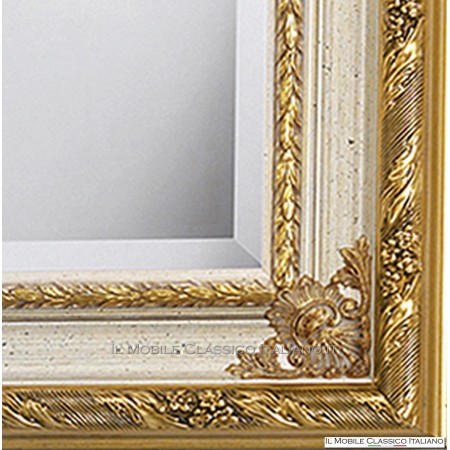 Miroir baroque rectangulaire avec cadre sculpté cod. 1190