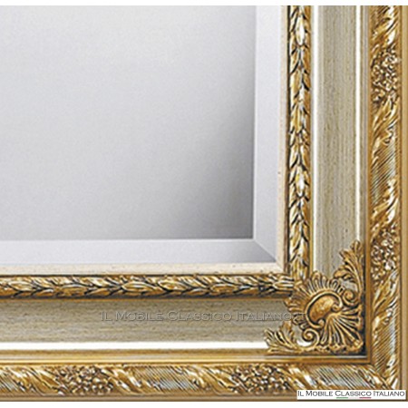 Miroir baroque rectangulaire avec cadre sculpté cod. 1190