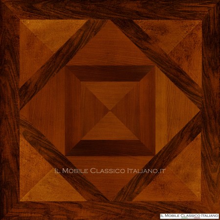 mesa de centro con incrustaciones