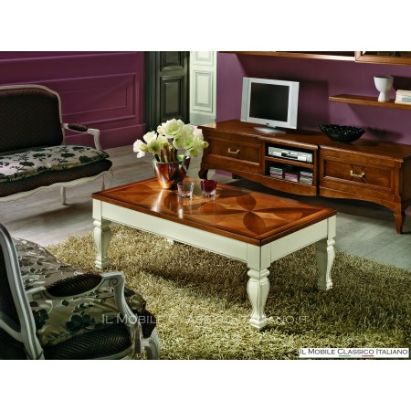 Table basse rectangulaire relevable pour salon