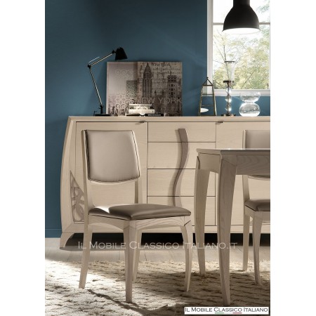 Extendable modern rectangular table