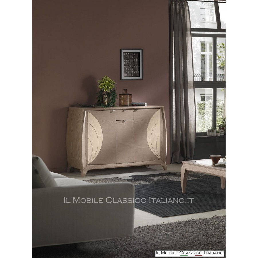 Buffet moderne avec gravures