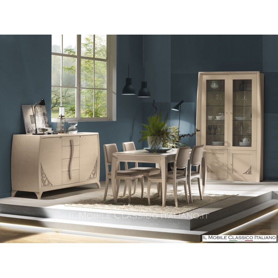 Table carrée moderne 110 x 110 extensible