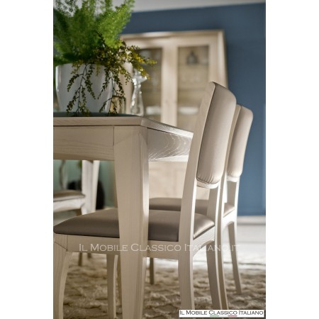 Moderner quadratischer Tisch 110 x 110 ausziehbar