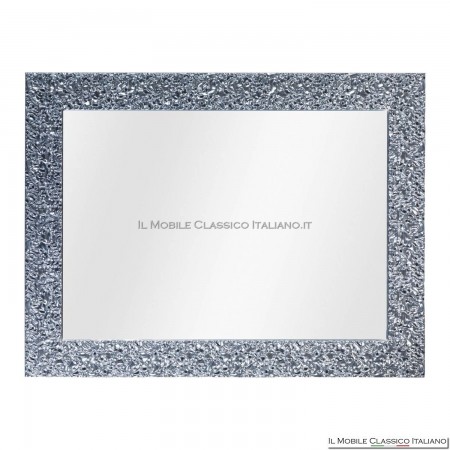 modern silver mirror