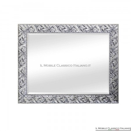 specchio rettangolare argento