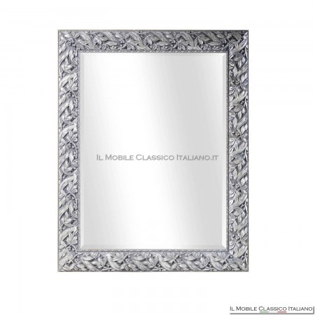 espejo con decoración floral