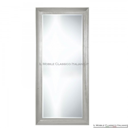 silver leaf bathroom mirror