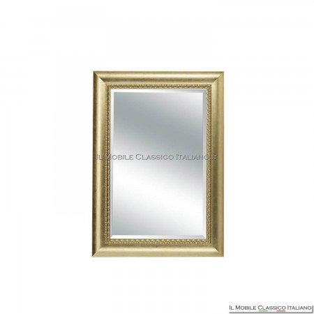 vertical gold leaf wall mirror