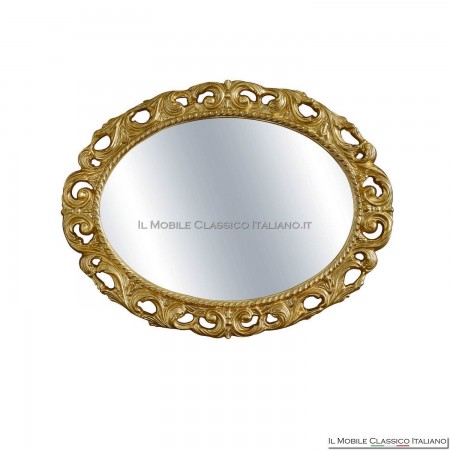 mirror worked in gold leaf