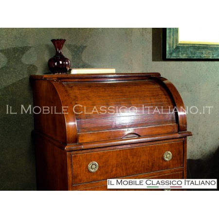 Bureau à roulettes classique avec commode