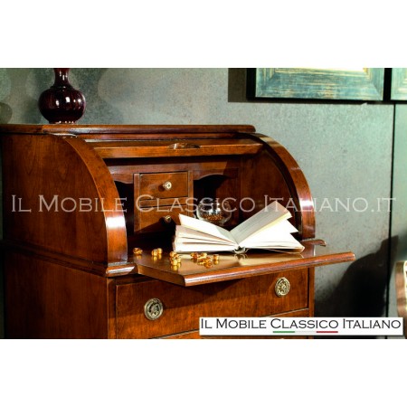 Bureau classico a rullo con cassettiera