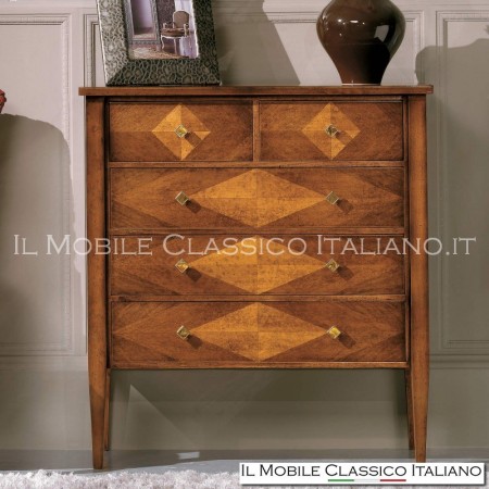 Dresser inlaid in maple