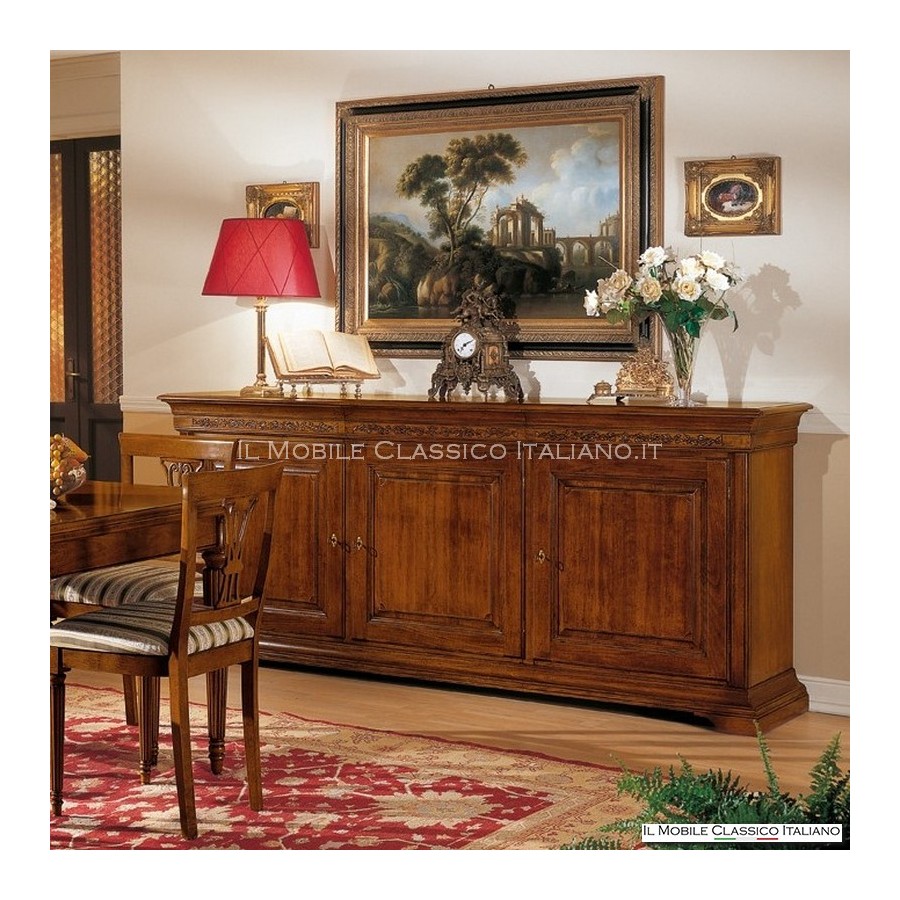 Klassisches Sideboard für Wohnzimmer aus Massivholz