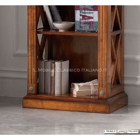 mueble librería de madera clásica