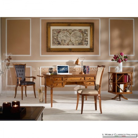 classic revolving bookcase in wood