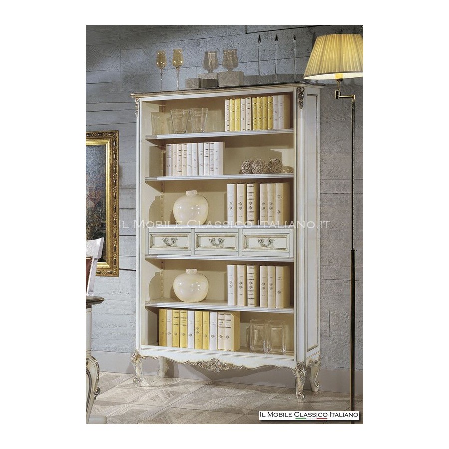 Bibliothèque de style haut provençal avec sculptures