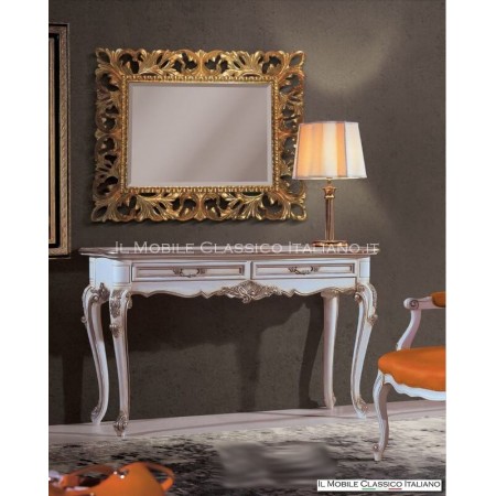 Console 2 drawers in Provencal style with carvings